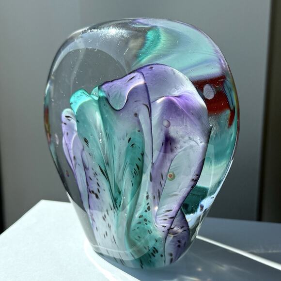 Vintage Glass Eye Studio Glass Fish Tank Aquarium 4 1/2" x 5" Seattle Art - Picture 5 of 9